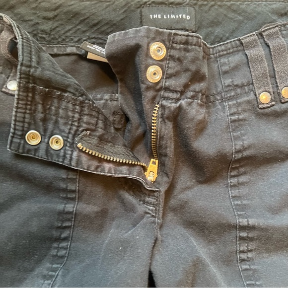 Vintage Y2K Utility Limited Cargo Zipper Drawstring Bottom Capri Pedal Pushers - Picture 11 of 15